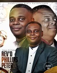 Happy birthday to a Father and a Rev God be with you sir Phillip Peter God  bless you sir