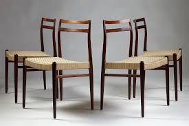 Set Of Four Chairs Designed By Nj Moller Denmark 1960 S Modernity