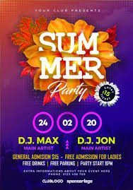 This flyer is editable and suitable any type of a futuristic party, beach party, techno, minimal, dj, tropical music and other. Summer Season Music Party Flyer Psd Party Flyer Holiday Flyer Template Free Psd Flyer Templates