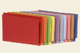 Color Folders Without Dividers Or Pockets