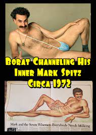BORAT (2020) Channeling his inner Mark Spitz (1972 Rolling Stone Magazine)  : r/funny