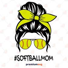 Download Softball Mom Svg Softball Svg Vector File Premium Svg