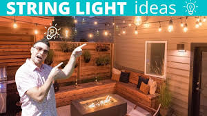 And if you've been struggling on what to do with your outdoor space, we've got you covered. String Lights Backyard Patio Ideas Youtube