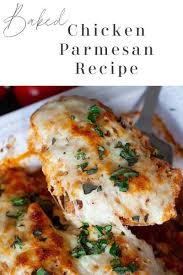 Baked Chicken Parmesan Recipe Recipe Chicken Parmesan Recipes Recipes Easy Chicken Recipes