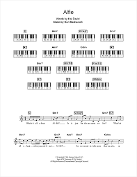 Burt Bacharach Alfie Sheet Music Notes Chords Download Printable Piano Solo Sku 178407