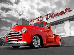 Image result for Light Red 1952 Truck