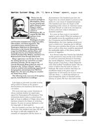 On august 28, 1963, martin luther king jr. I Have A Dream Speech Activity Teaching Resources
