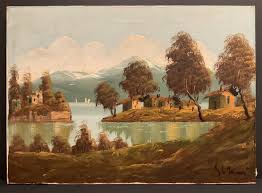 ANTIQUE OIL PAINTING ON CANVAS ORIGINAL