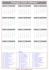 Changes may occur when there is an official announcement by malaysia government. Malaysia Public Holidays 2020 Malaysia Calendar 2020