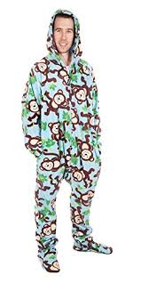 Forever Lazy Footed Adult Onesies One Piece Pajama Jumpsuits For Men And Women Unisex