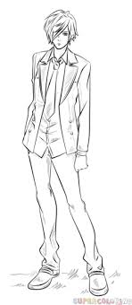 How To Draw An Anime Boy Step By Step Drawing Tutorials Anime Drawings Sketches Anime Drawings Anime Boy Sketch