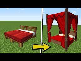 I hope you like it. How To Make A Canopy Bed In Minecraft Youtube