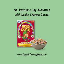 St Patrick S Day Activities With Lucky Charms Cereal St Patrick Day Activities Lucky Charms Cereal Language Therapy Activities