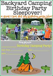Today i'm sharing several super easy camping themed party food ideas, camping party favor ideas, and free printables! Camping Birthday Party With Free Printable Camping Party Invitations Momof6