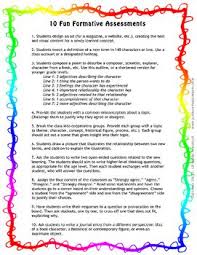 Ten Fun Formative Assessments Formative Assessment Holistic Education Assessment
