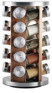 49 03 Orii Gsr3519 L Rotating Spice Rack Light Natural Wood Home Kitchen Rotating Spice Rack Wood Spice Rack Spice Rack
