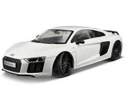 1 18 Maisto Audi R8 V10 Plus Diecast Model Car White Maisto Audi Audi R8 Audi Audi R8 V10 Plus
