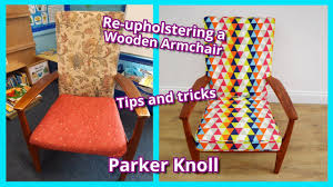 Many office chair tutorials only cover flat cushions, so this one will help you give your cushions in this post, i'll show you how to reupholster an office chair with tufted cushions, so that it looks brand new. Parker Knoll Reupholstery How To Upholster A Chair Upholstery For Beginners Faceliftinteriors Youtube