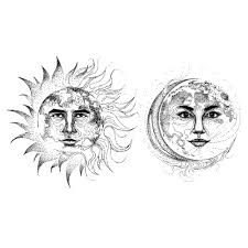 Carved with dark ink, the sun moon tattoo looks elegant and stands for the symbiotic relationship between male and female. Create An Sun And A Moon Illustration For A Couple Tattoo Hilf Uns Ein Geiles Tattoo Zu Designen Other Art Or Illustration Contest 99designs
