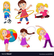 Collection by mona sintia • last updated 7 weeks ago. Vector Illustration Of Cartoon Little Girls With Different Hobbies Download A Free Preview Or High Qua Clip Art School Kids Kids Clipart Art Drawings For Kids