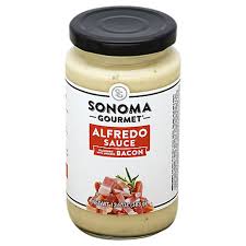 A smooth tomato sauce, vodka, typical italian herbs, and heavy cream. Sonoma Gourmet Pasta Sauce Alfredo Bacon 13 5 Oz Safeway