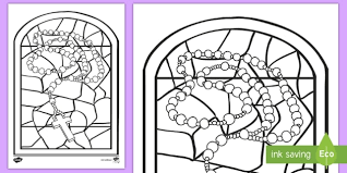 Check spelling or type a new query. Stained Glass Month Of The Holy Rosary Colouring Page