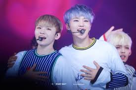 Woozi's hair will be blonde in this, hoshi's will be pink.kpop idol(s): K Pop 1516618 Woozi Soonhoon And Hoshi On Favim Com
