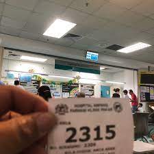 We are unable to provide emergency department wait times over the phone. Farmasi Pesakit Luar Hospital Ampang Pharmacy