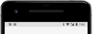 A tab bar may contain any number of tabs, but the number of visible tabs varies based on the device size and orientation. Customize Status Bar System Icons Android Open Source Project