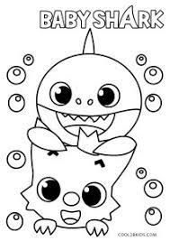 Baby shark family coloring pages. Free Printable Baby Shark Coloring Pages For Kids