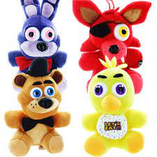 She is a huge fnaf fan!!! Five Nights At Freddy S 6 5 Plush Set Of 4 Walmart Com Walmart Com