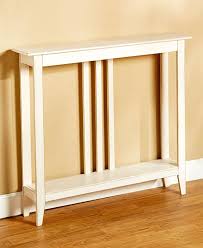 This Slim Space Saving Accent Table Offers Convenient Storage Or Display Space Anywhere In Your Home Its Na Gestaltung Kleiner Raume Haus Wohnzimmermobel Weiss