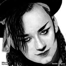 George tonight in London, at John Cameron Mitchell's one night concert  celebrating Hedwig and the Angry Inch. George joined JCM for Bowie's Rebel  Rebel, and sang backup