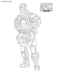 Pay 12000 or 750 octane is a high speed offensive legend as the name implies. Apex Legends Coloring Pages 80 Printable Coloring Pages