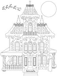 Use the download button to see the full image of gingerbread house. Breathtaking Gingerbread House Coloring Page Pdf Favecrafts Com