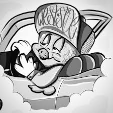 See more ideas about gangster tattoos, chicano art, chicano. Pin By 100m On Crazy Art Calaveras Art Cartoon Character Tattoos Graffiti Characters