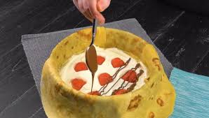 Crepes alla nutella e fragole. Torta Di Crepes Con Golosa Crema Al Mascarpone Fragole E Lamponi