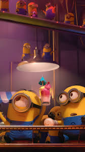 Tap And Get The Free App Art Cartoon Fun Despicable Me Minions 2015 Blue Yellow Hd Iphone 6 Wallpaper Kartun Wallpaper Ponsel Kartun Disney
