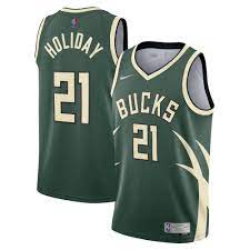 Born june 12, 1990) is an american professional basketball player for the milwaukee bucks of the national basketball association (nba). Milwaukee Bucks Nike Verdient Edtion Swingman Trikot Jrue Holiday Jugend