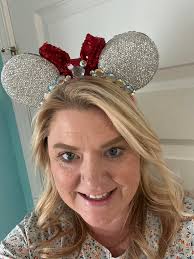 I met this beautiful lady at Disney World, she created her own little Bluey  ears 😍