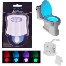Motion Activated Toilet Night Light Bowl Bathroom Led 8 Color Lamp Sensor Lights For Sale Online Ebay