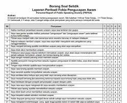 Hasilnya boleh menyebabkan penjenamaan semula, membuat keputusan, dan perubahan dasar jika maklum balas adalah baik. Borang Soal Selidik Pengucapan Awam