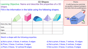 3d Shapes And Prisms Mr Mathematics Com