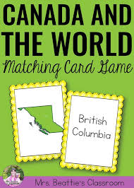 Your Students Will Enjoy Learning To Recognize Canada And Canadian Provinces And Territories In Thi Matching Cards Social Studies Education Geography Classroom