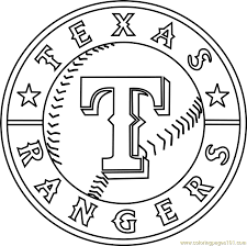 If your kid is fond of coloring then gift him out sketch coloring pages like power rangers available for free at educationalcoloringpages. Texas Rangers Logo Coloring Page For Kids Free Mlb Printable Coloring Pages Online For Kids Coloringpages101 Com Coloring Pages For Kids