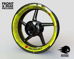 Rimskinz Rim Stickers Kit Suzuki Stripes Decals Front Rear Etsy In 2020 Sticker Kits Stickers Rim