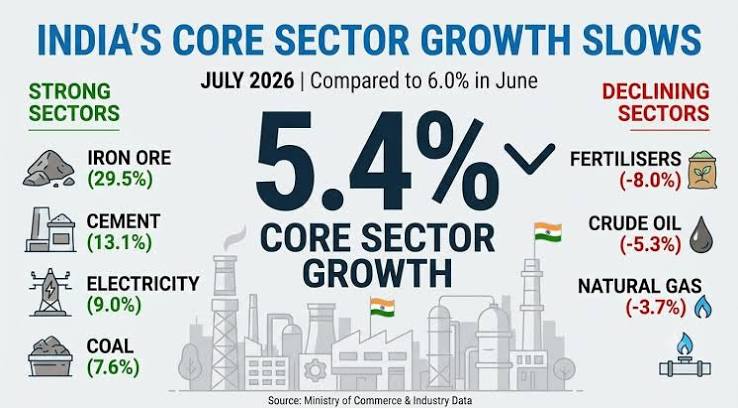 Industrial activity remains firm despite a dip in core sector growth in July month - The Pamphlet
