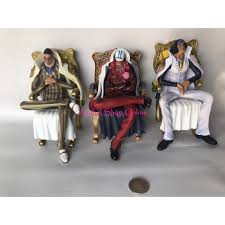 The admirals are the strongest military force of the marines and are among the most powerful characters in the world of one piece.they are feared even by veteran pirates, and together, they are strong enough to compete with even the yonko of the one piece world. One Piece Admirals Sitting Asas