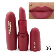 Miss Rose Merek Makeup Matte Lipstik Tahan Lama Telanjang Matt Red Velvet Lip Stick Batom Tahan Air Bibir Make Up Grosir Nude Matte Lip Telanjang Matt Lip Sticklipstik Panjang Aliexpress