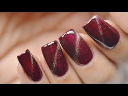 Black And Red Cat Eye Nails Cat Eye Nails Google Search Cat Eye Nails Cat Eye Gel Gel Nails